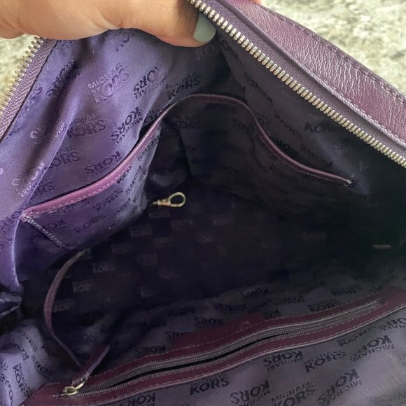Retro Michael Kors Eggplant Purse - Picture 3 of 4
